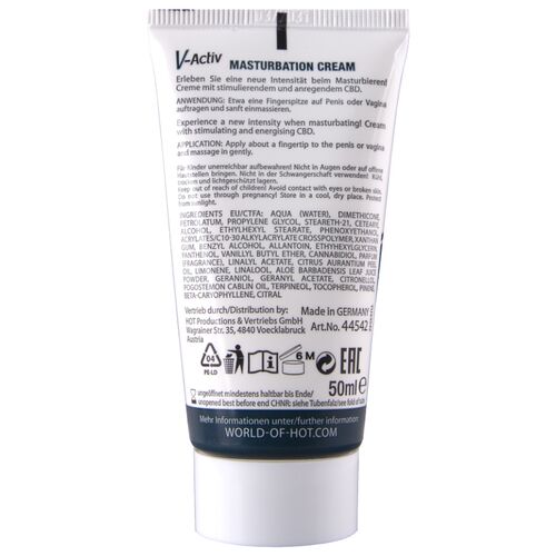 CREME PARA MASTURBAÇÃO COM CBD - UNISSEX 100ML