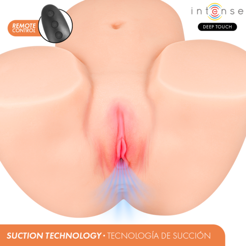 MASTURBADOR VAGINAL GINGER COM EFEITOS DE SUCÇÃO, CALOR, VIBRAÇÃO E VOZ, COM CONTROLE REMOTO, 5,3 KG