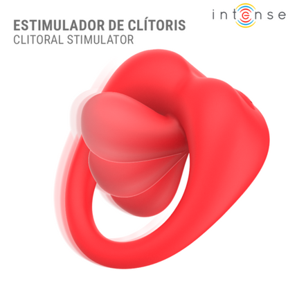 ANEL VIBRATÓRIO DE PÊNIS RUSSELL COM ESTIMULAÇÃO DO CLITÓRIS VERMELHO