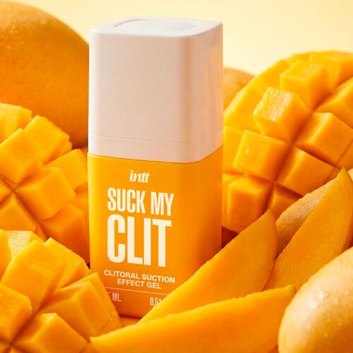 SUCK MY CLIT GEL COM EFEITO DE SUCÇÃO MANGA TROPICAL 15 ML