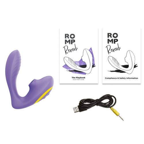 REVERB ESTIMULADOR DE PONTO G E DISPOSITIVO DE SUCÇÃO CLITORIAL REVERB ROXO