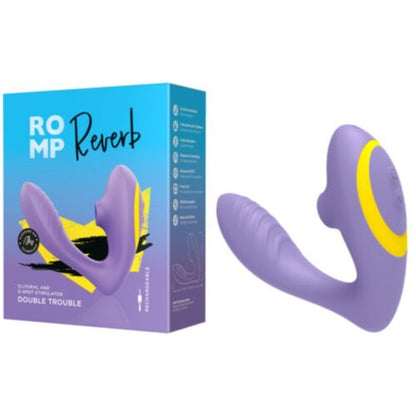 REVERB ESTIMULADOR DE PONTO G E DISPOSITIVO DE SUCÇÃO CLITORIAL REVERB ROXO