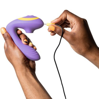 REVERB ESTIMULADOR DE PONTO G E DISPOSITIVO DE SUCÇÃO CLITORIAL REVERB ROXO
