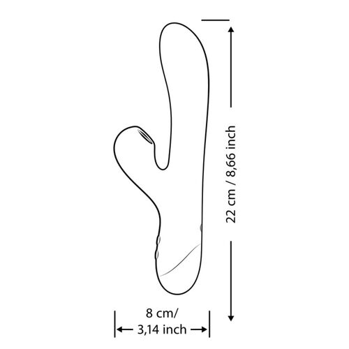PULSE RABBIT VIBRADOR DUPLO PARA PONTO G AZUL ELÉTRICO