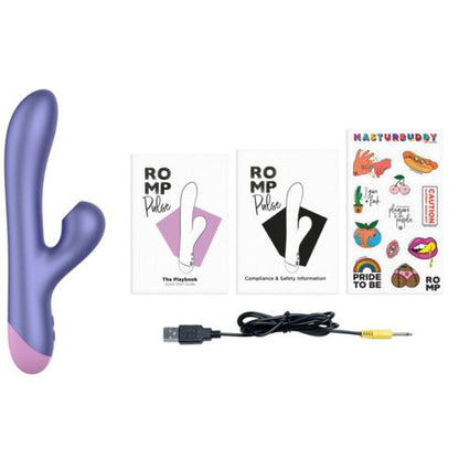 PULSE RABBIT VIBRADOR DUPLO PARA PONTO G AZUL ELÉTRICO