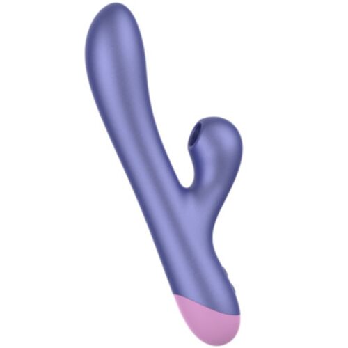 PULSE RABBIT VIBRADOR DUPLO PARA PONTO G AZUL ELÉTRICO