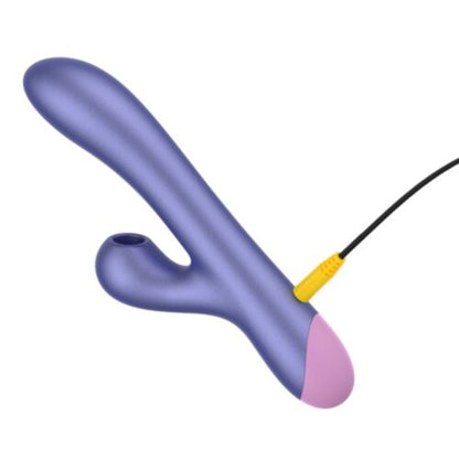 PULSE RABBIT VIBRADOR DUPLO PARA PONTO G AZUL ELÉTRICO