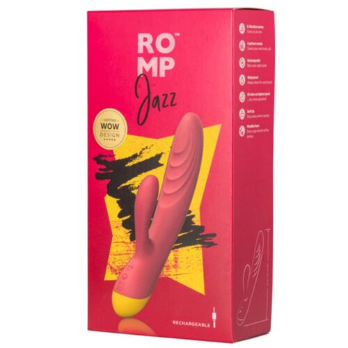 JAZZ VIBRADOR COELHO RECARREGÁVEL VERMELHO