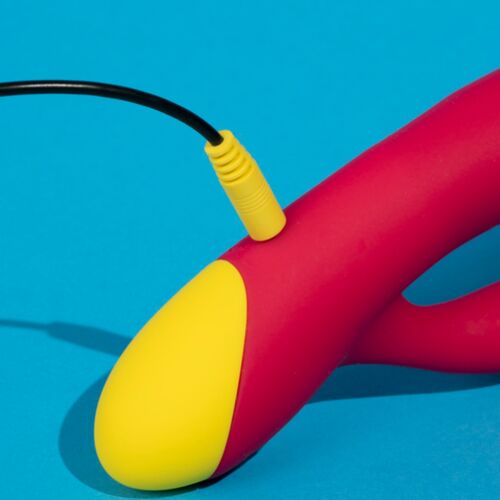 JAZZ VIBRADOR COELHO RECARREGÁVEL VERMELHO