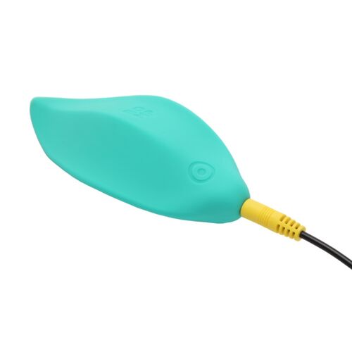 VIBRADOR DE ONDAS, ESTIMULADOR CLITORIANO, FORMATO ERGONÔMICO, VERDE-ÁGUA