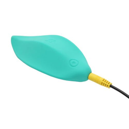 VIBRADOR DE ONDAS, ESTIMULADOR CLITORIANO, FORMATO ERGONÔMICO, VERDE-ÁGUA
