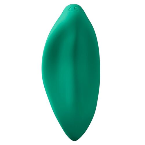 VIBRADOR DE ONDAS, ESTIMULADOR CLITORIANO, FORMATO ERGONÔMICO, VERDE-ÁGUA