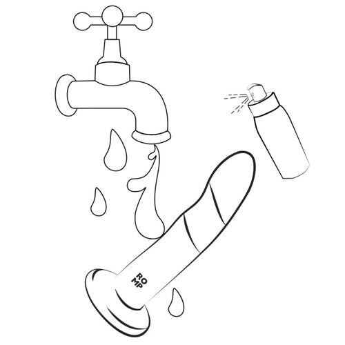 DILDO DIZI DE SILICONE COM VENTOSA TRICOLOR 18 CM