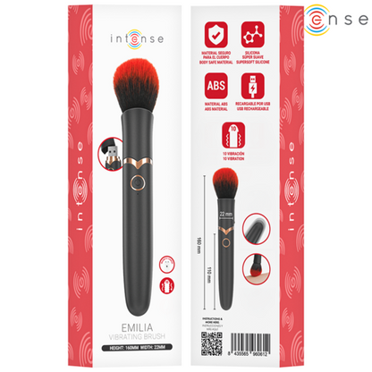 EMILIA ESCOVA VIBRATÓRIA 10 VIBRAÇÕES 16 CM