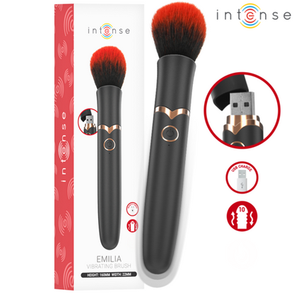 EMILIA ESCOVA VIBRATÓRIA 10 VIBRAÇÕES 16 CM