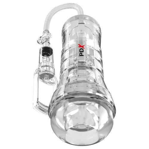 VIEWTUBE VAC XXL TRANSPARENTE STROKER COM BOMBA DE SUCÇÃO 27,3 CM