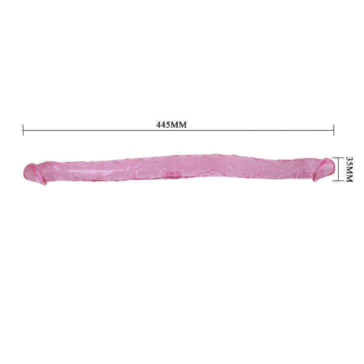 DILDO DUPLO ROSA/LILÁS/AZUL 44.5CM