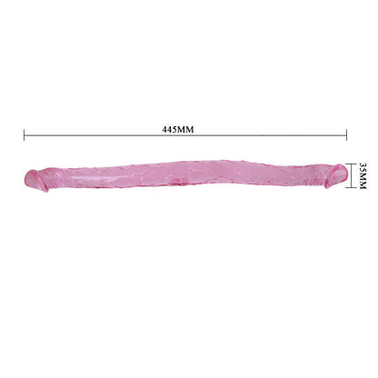 DILDO DUPLO ROSA/LILÁS/AZUL 44.5CM