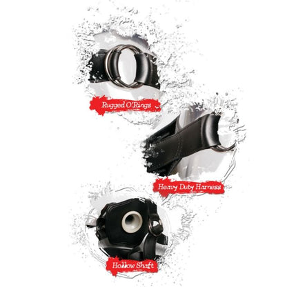 HOLLOW STRAP-ON BLACK