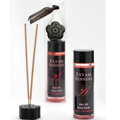ÓLEO DE MASSAGEM COM EFEITO MORANGO EXTRA FRESCO 100 ML