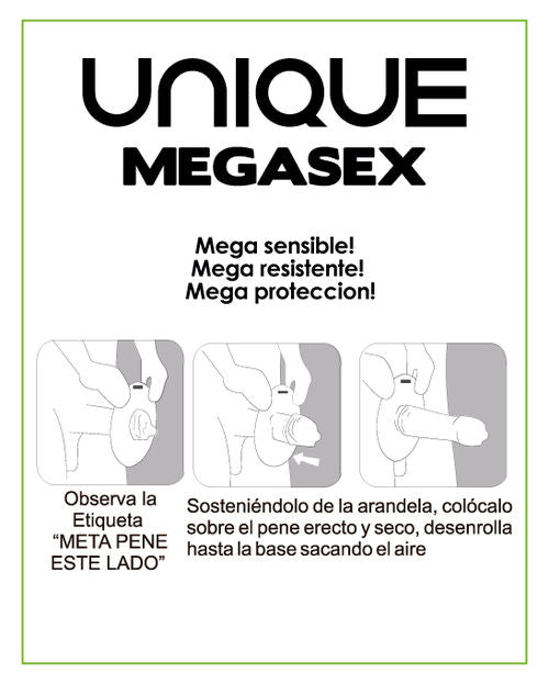 MEGASEX LATEX FREE SENSITIVE CONDOMS 3 UNITS
