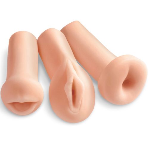 TODOS OS 3 FUROS KIT 3 MASTURBADORES