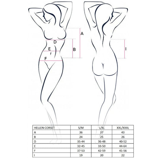 PAIXÃO MULHER HELLEN CORSET BLACK