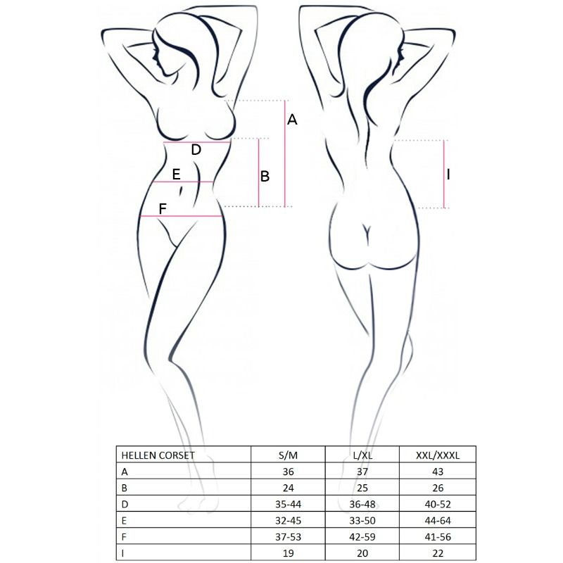 PAIXÃO MULHER HELLEN CORSET BLACK