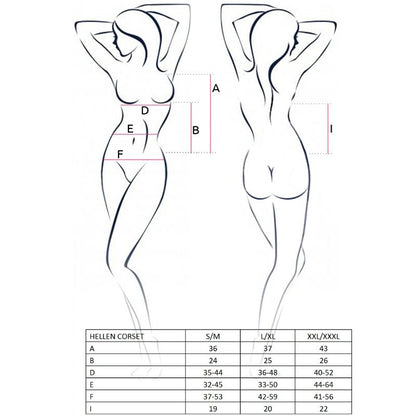 PAIXÃO MULHER HELLEN CORSET BLACK