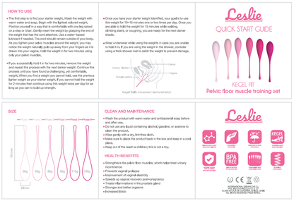 KEGEL FIT PELVIC MUSCLE TRAINING CONJUNTO 6 PCS