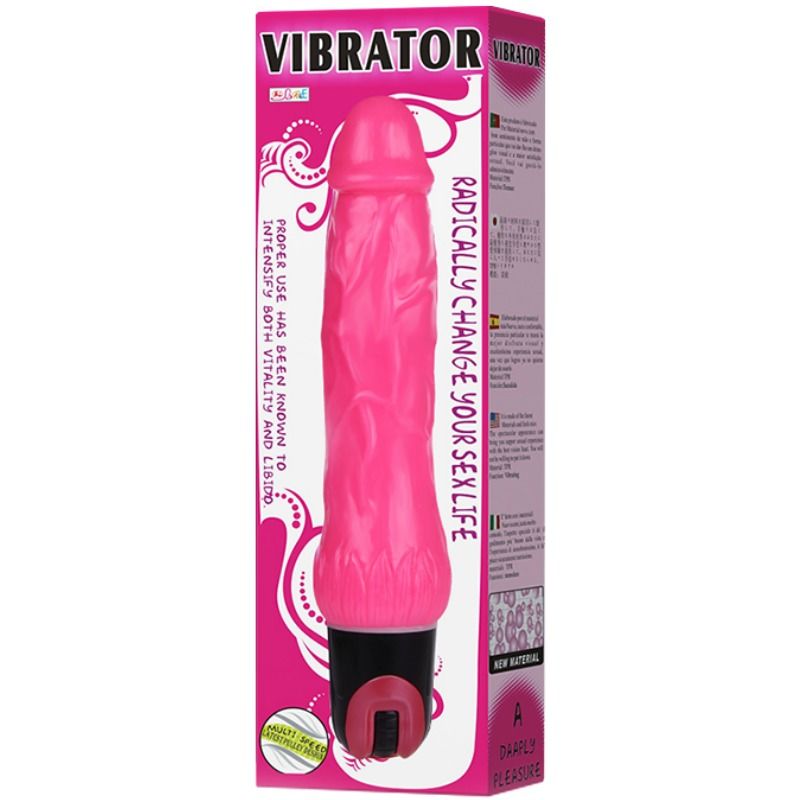 VIBRADOR ROSA DILDO VÁRIAS VELOCIDADES DE PRAZER