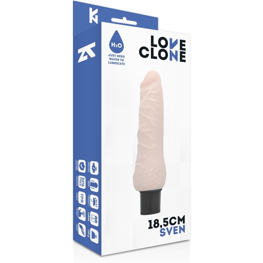 VIBRADOR AUTO LUBRIFICANTE SVEN 18.5 CM -O- 3.3 CM