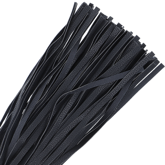 CHICOTE BONDAGE PRETO 42CM COURO
