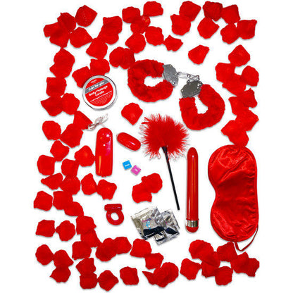 CONJUNTO DE PRESENTE ROMANCE VERMELHO