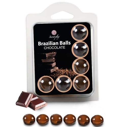 CONJUNTO 6 BOLAS BRASILEIRAS DE CHOCOLATE