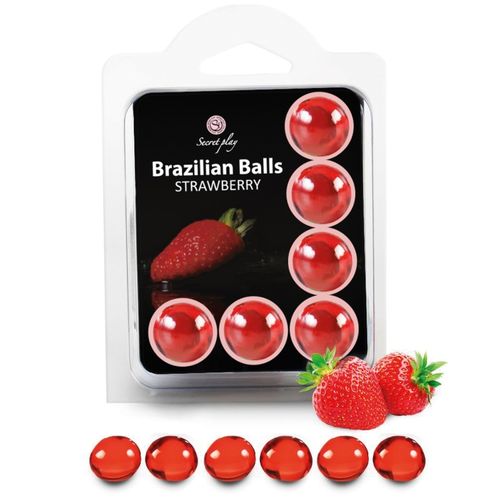 CONJUNTO 6 BOLAS BRASILEIRAS MORANGO