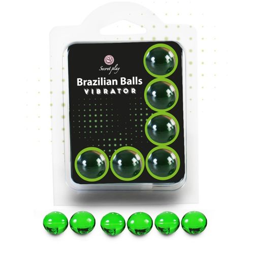 CONJUNTO 6 BOLAS BRASILEIRAS VIBRADOR