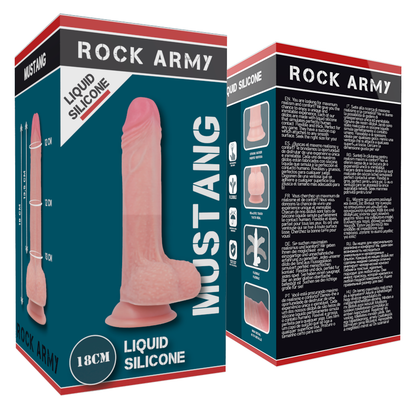 MUSTANG REALISTIC LIQUID SILICONE PREMIUM 18 CM -O- 4.14 CM