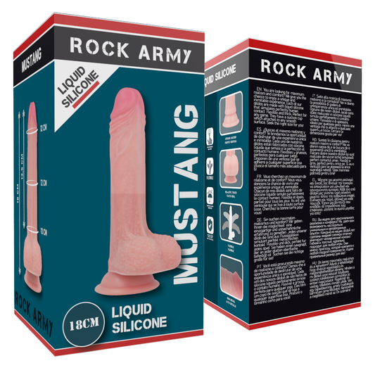 MUSTANG REALISTIC LIQUID SILICONE PREMIUM 18 CM -O- 4.14 CM