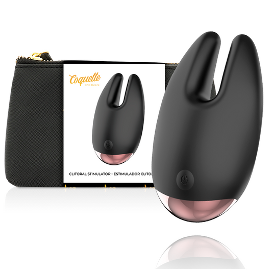 ESTIMULADOR CLITORIAL PRETO / OURO