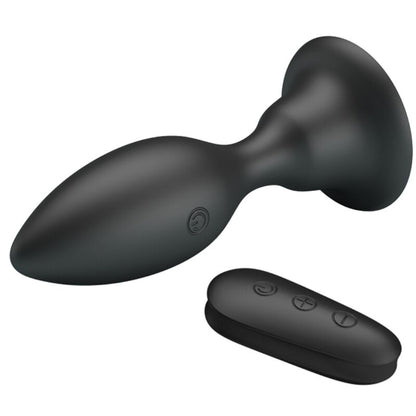 PLUG ANAL COM CONTROLE REMOTO VIBRAO PRETO