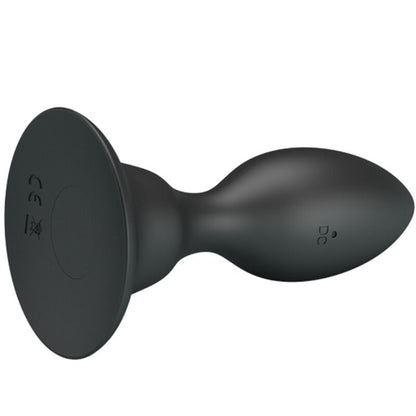 PLUG ANAL COM CONTROLE REMOTO VIBRAO PRETO