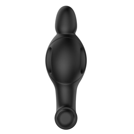 PLUG ANAL DE SILICONE COM VIBRAO