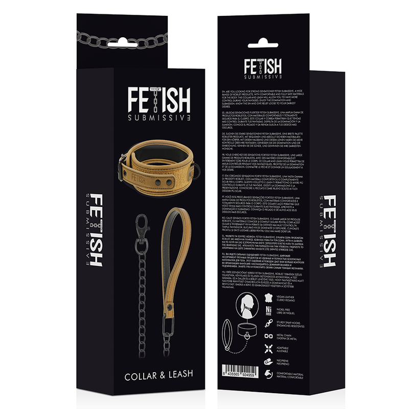 COLAR FORRO DE NEOPRENE COM CORRENTE