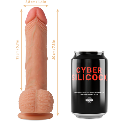 CYBER SILICOCK STRAP-ON FREEMAN LIQUID SILICONE COM 3 ANÉIS GRÁTIS