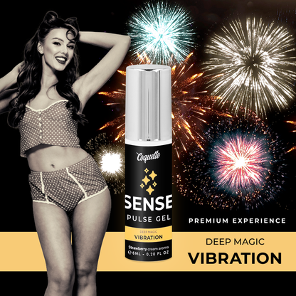 GEL VIBRADOR DE MORANGO PULSE PREMIUM LÍQUIDO 6ML