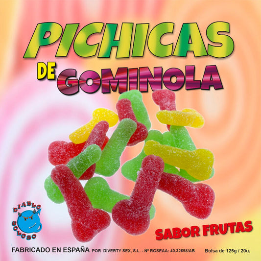 GOMA PÊNIS FRUTAS COM AÇÚCAR