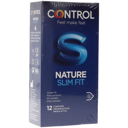PRESERVATIVOS CONTROL NATURE SLIM FIT 12 UNIDADES