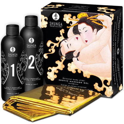 GEL DE MASSAGEM ERÓTICO SHUNGA ORIENTAL BODY SLIDE MELON MANGO