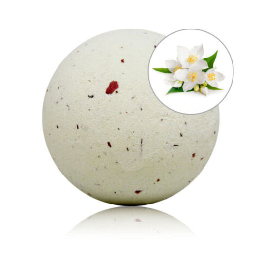 BOMBA DE BANHO PERFUME DE JASMIM COM PÉTALAS DE ROSA